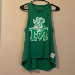 Marshall University Hi-Low Racerback Tank